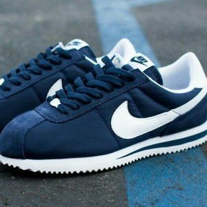 Nike Classic Cortez Women's Nylon Blue/White Sz 6